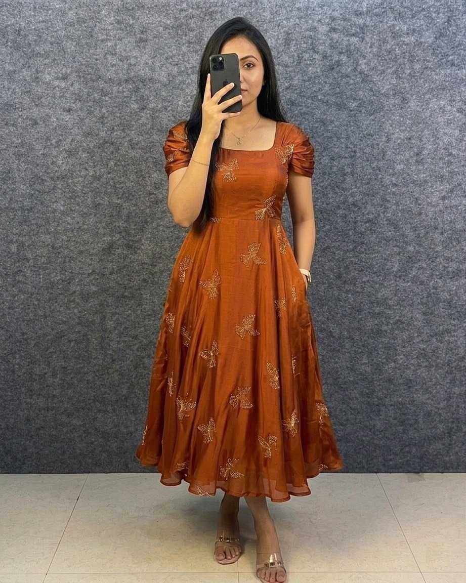 Radhika Rangoli Silk Work Gown
