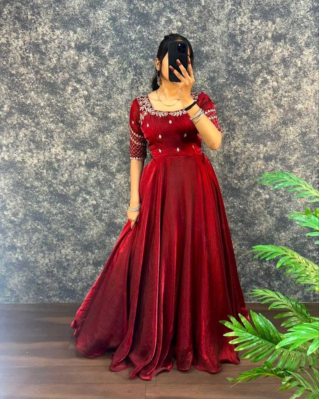 Embroidery Gown