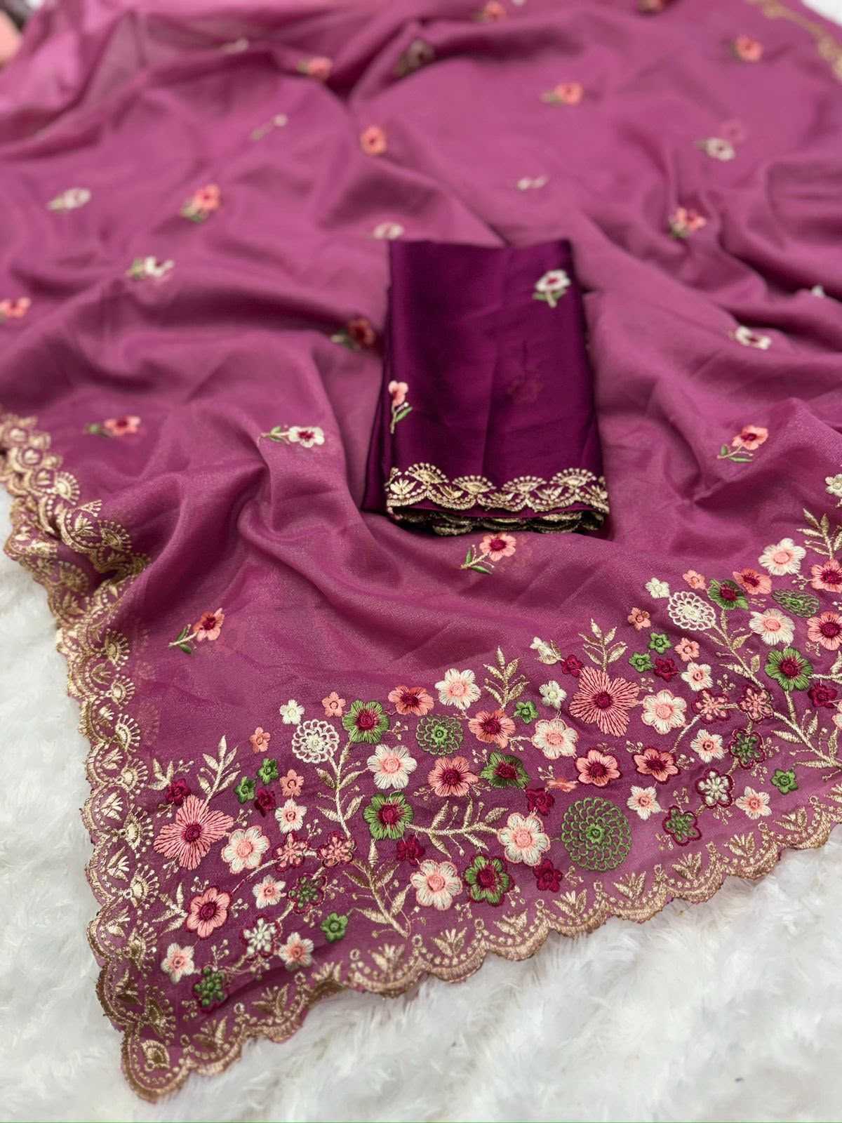 Aadhini Georgette Designer Saree