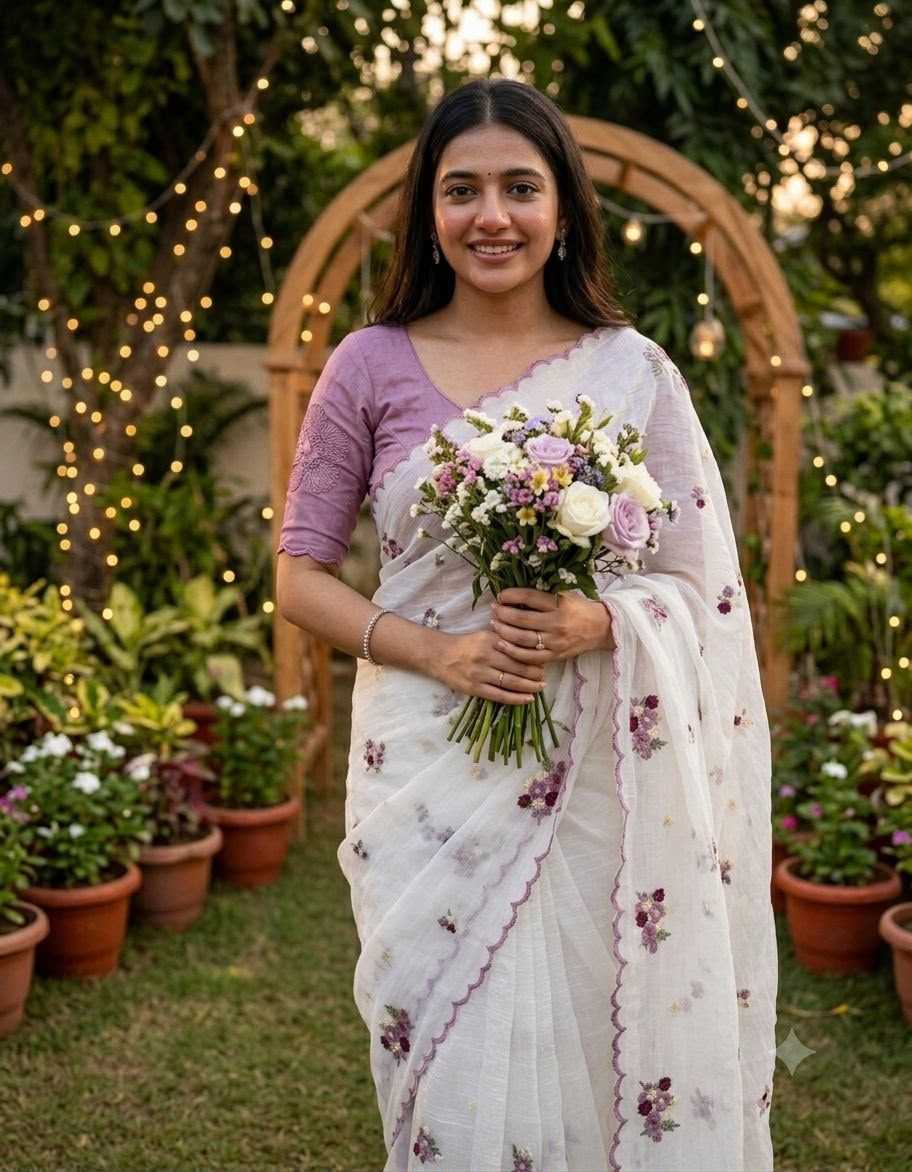 Aalaya Chiffon Designer Saree