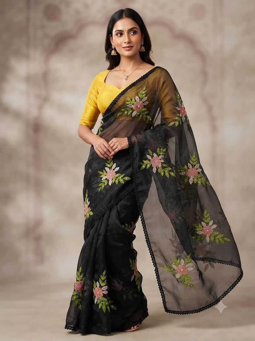 Aaradhana Rangoli Silk Party Wear Saree