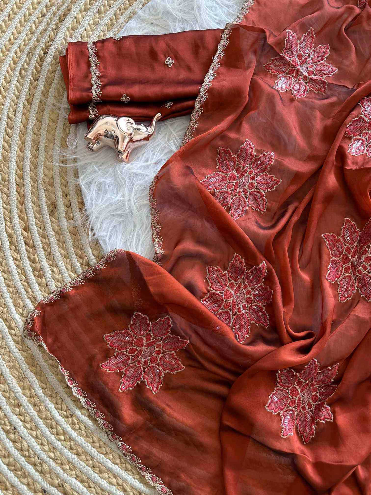 Rangoli Silk Party Wear Saree