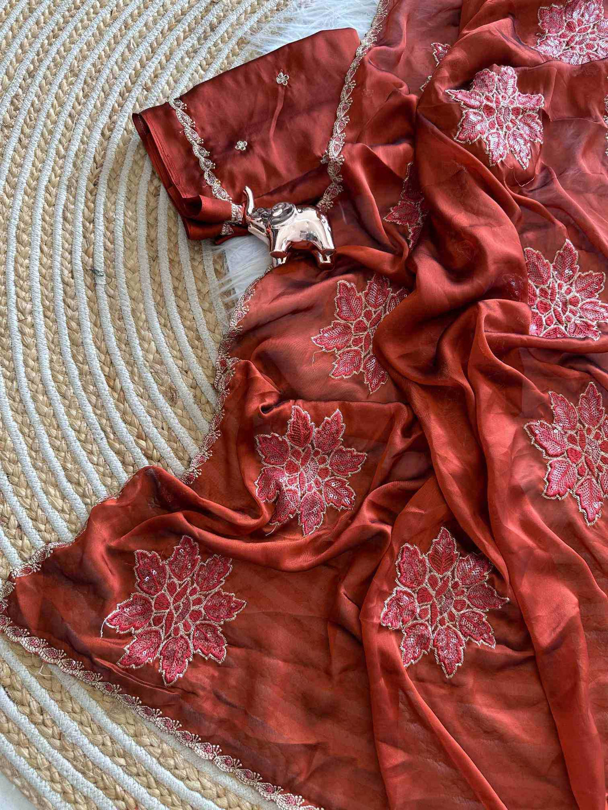Rangoli Silk Party Wear Saree