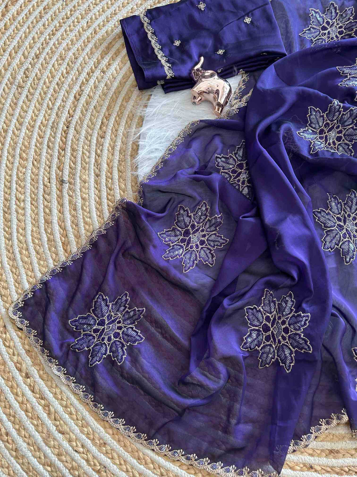 Rangoli Silk Party Wear Saree