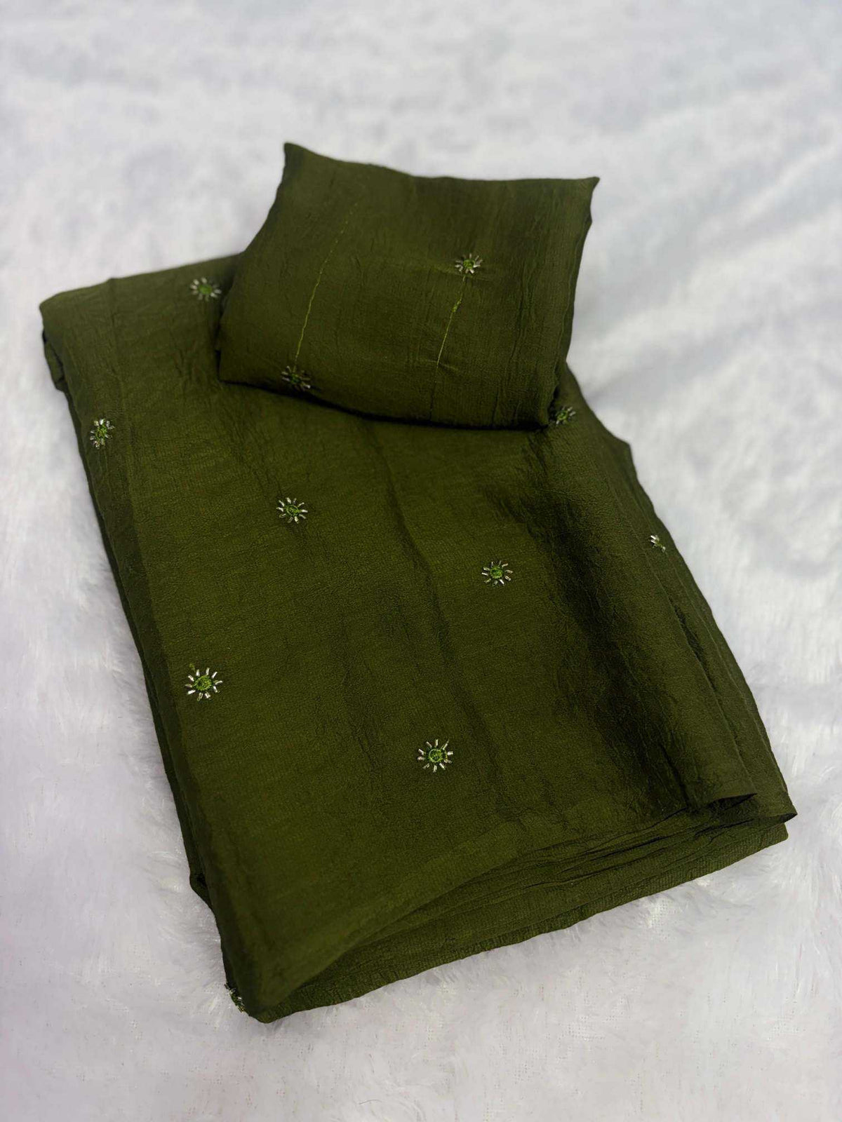 Coffee Crunchi Designer Saree