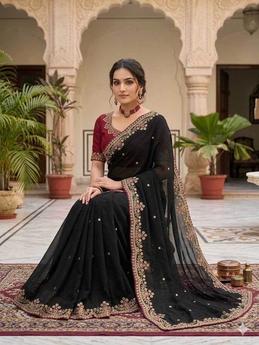 Eshwari Georgette Designer Saree