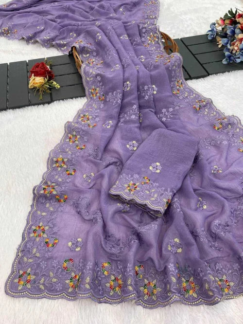 Falguni Crunchi Designer Saree