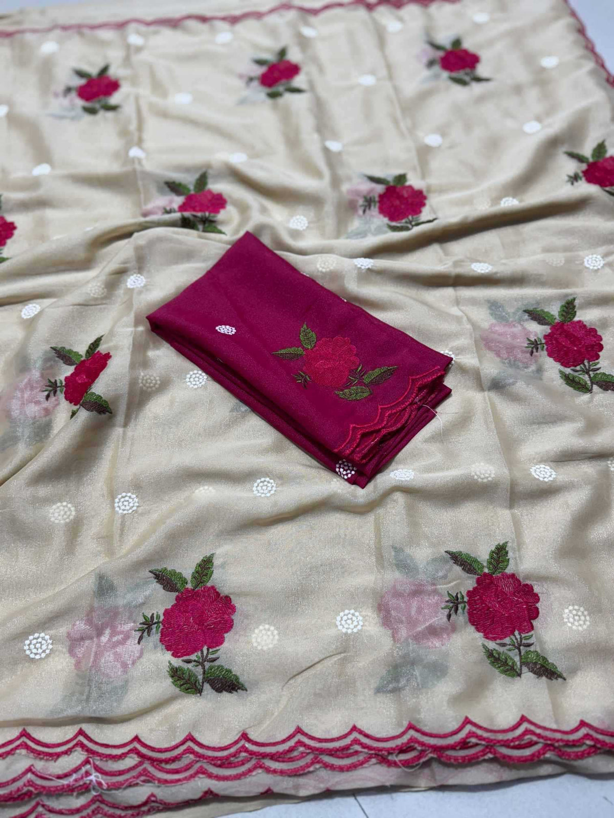 Georgette Designer Saree in Lavender
