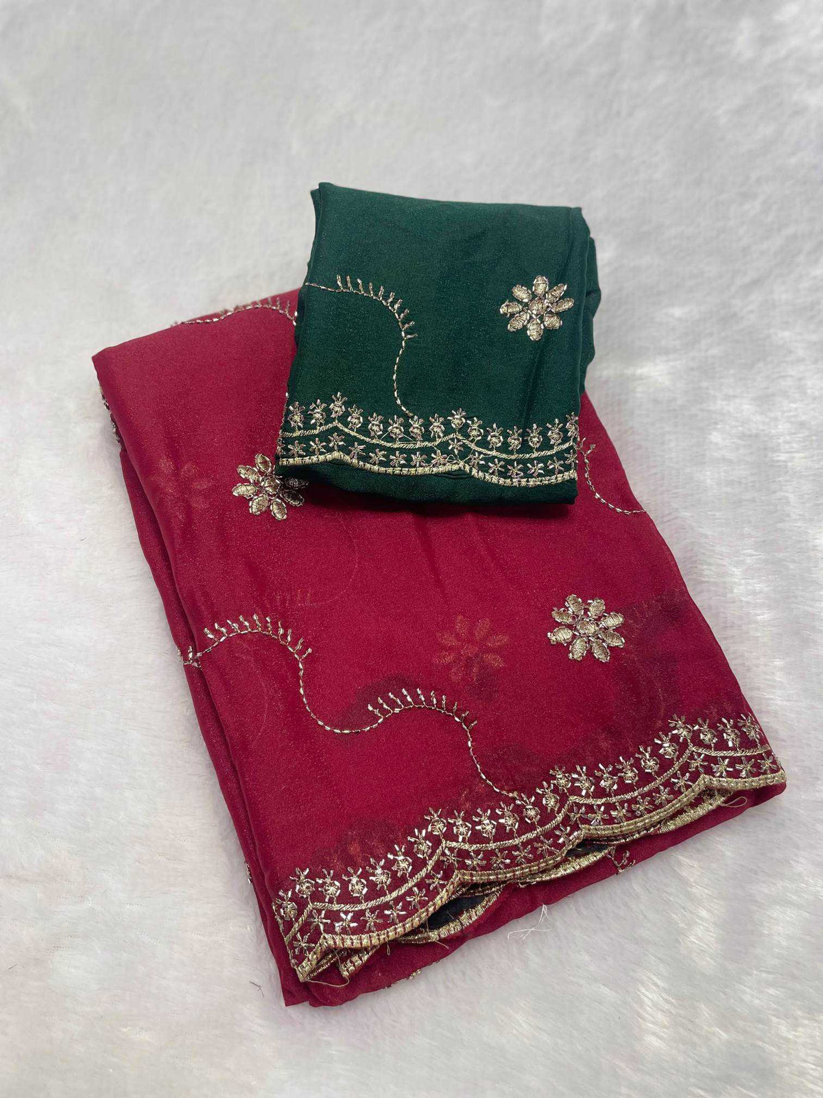 Juhi Premium Georgette Designer Saree