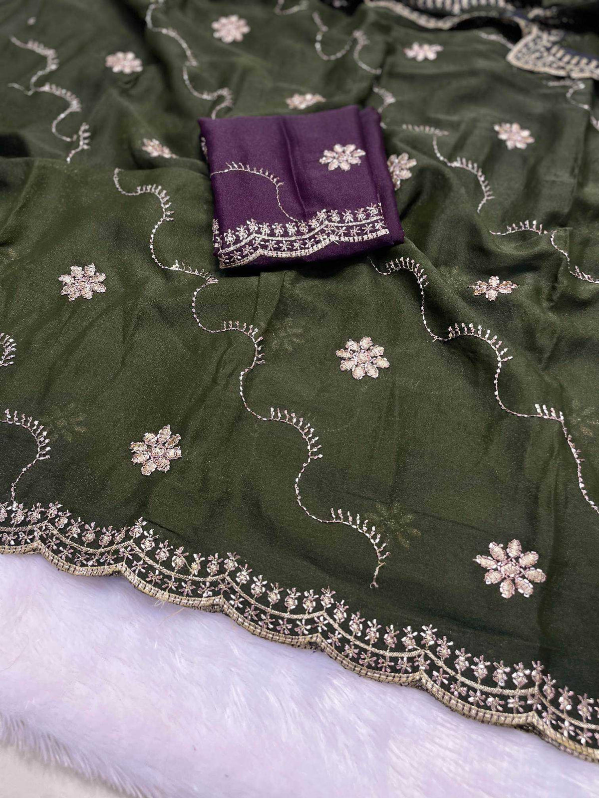 Juhi Premium Georgette Designer Saree