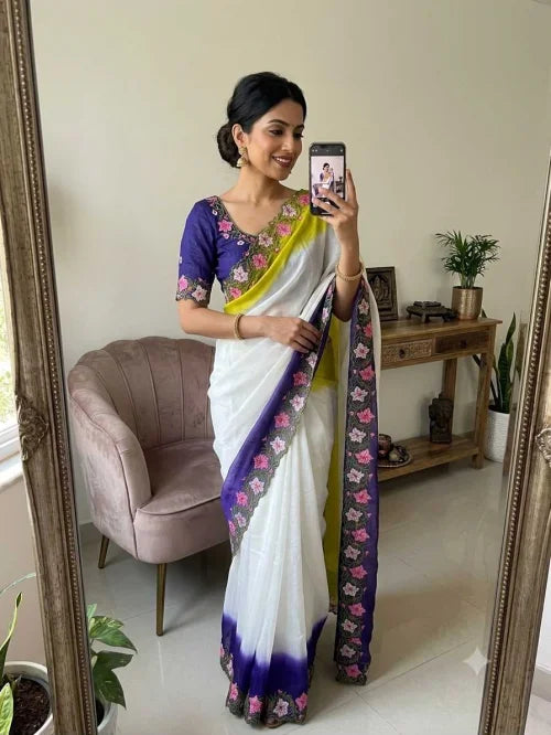 Kaira Crunchi Designer Saree