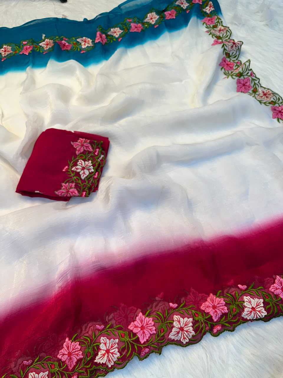 Kaira Crunchi Designer Saree