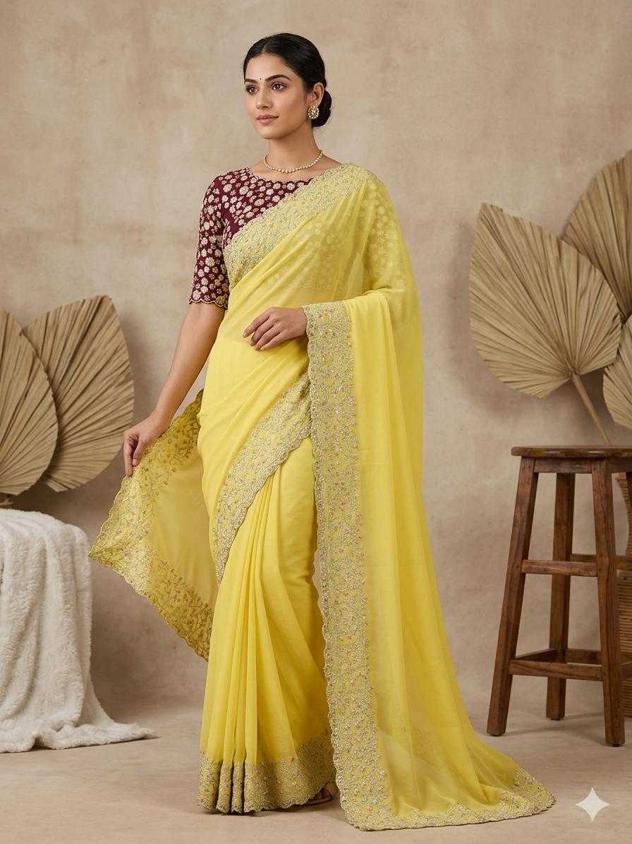 Chiffon Designer Saree