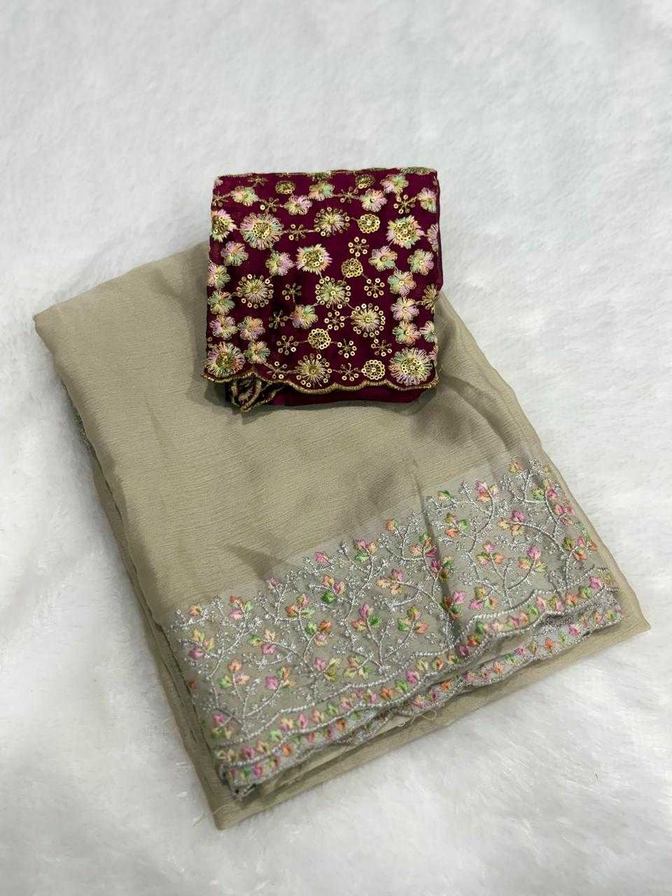 Chiffon Designer Saree