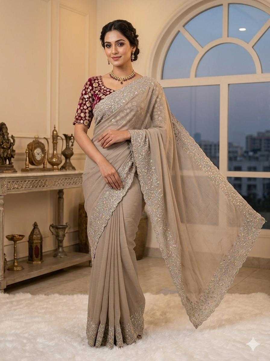 Chiffon Designer Saree
