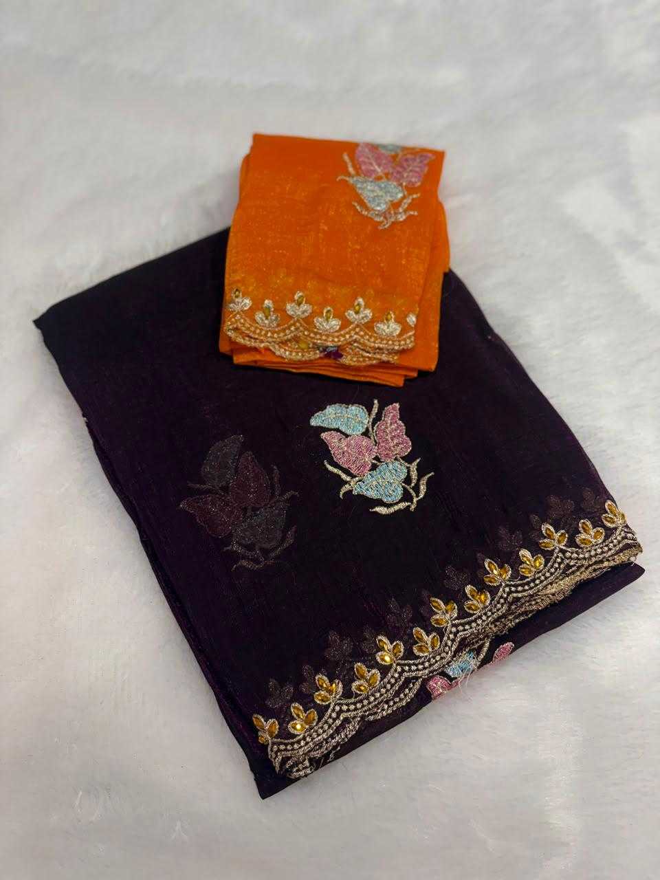 Pranvitha Crunchi Designer Saree