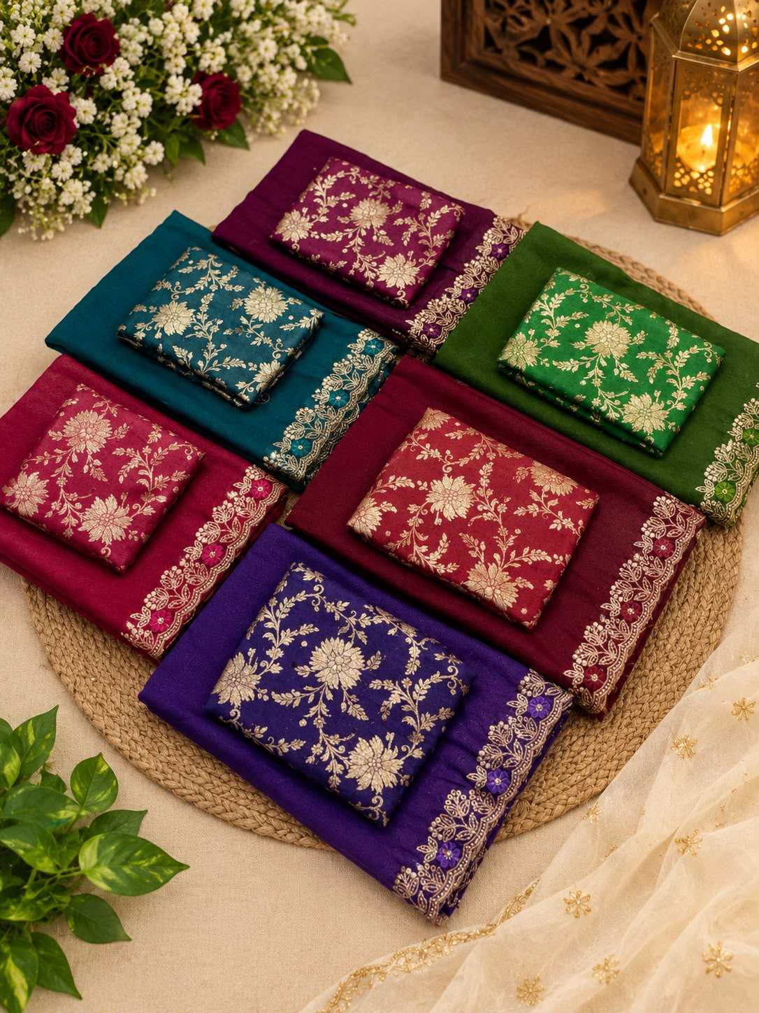 Premium Georgette Designer Saree in Purple