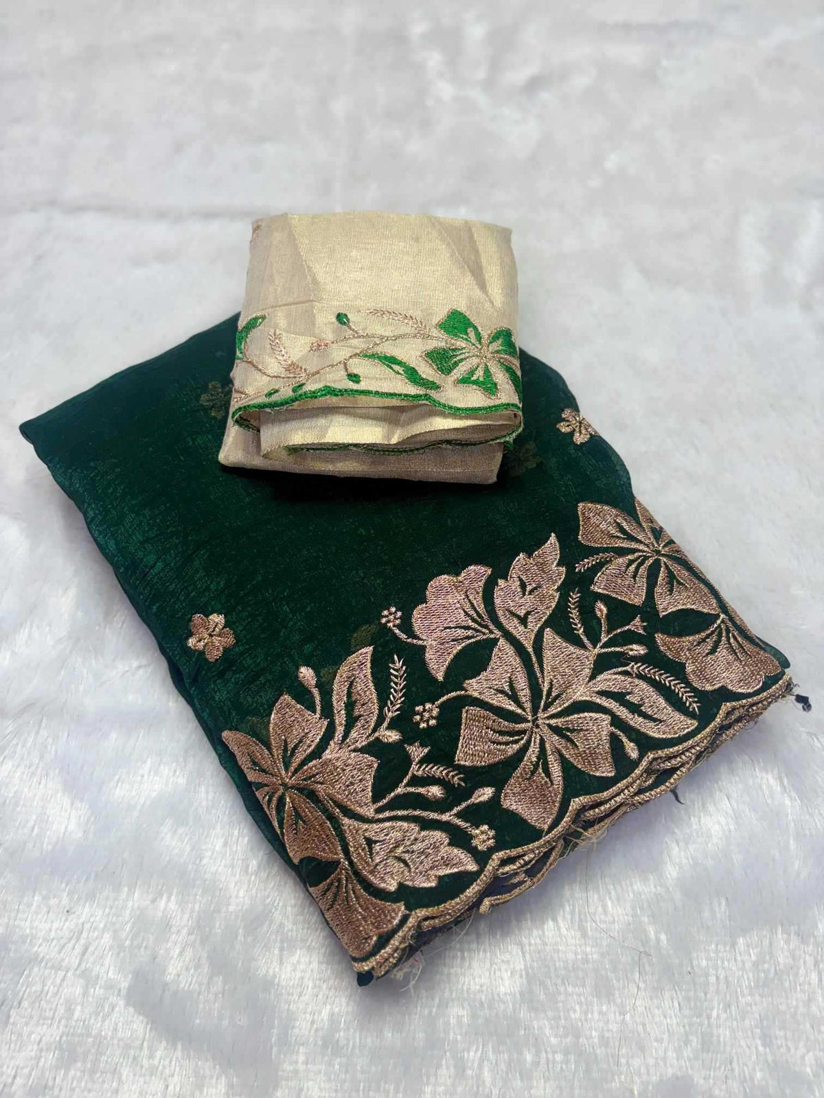 Tulsi Crunchi Designer Saree