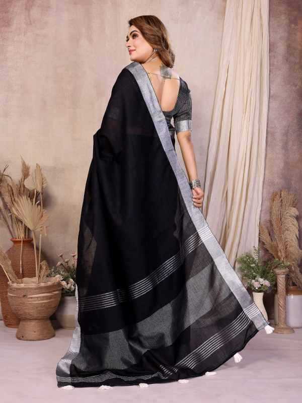 Amanat Linen Designer Saree