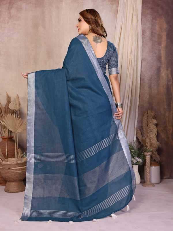 Amanat Linen Designer Saree