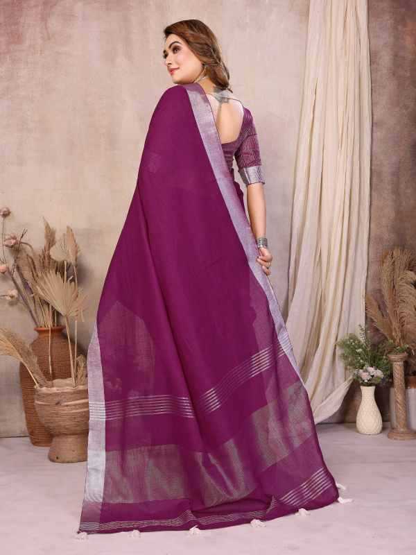 Amanat Linen Designer Saree