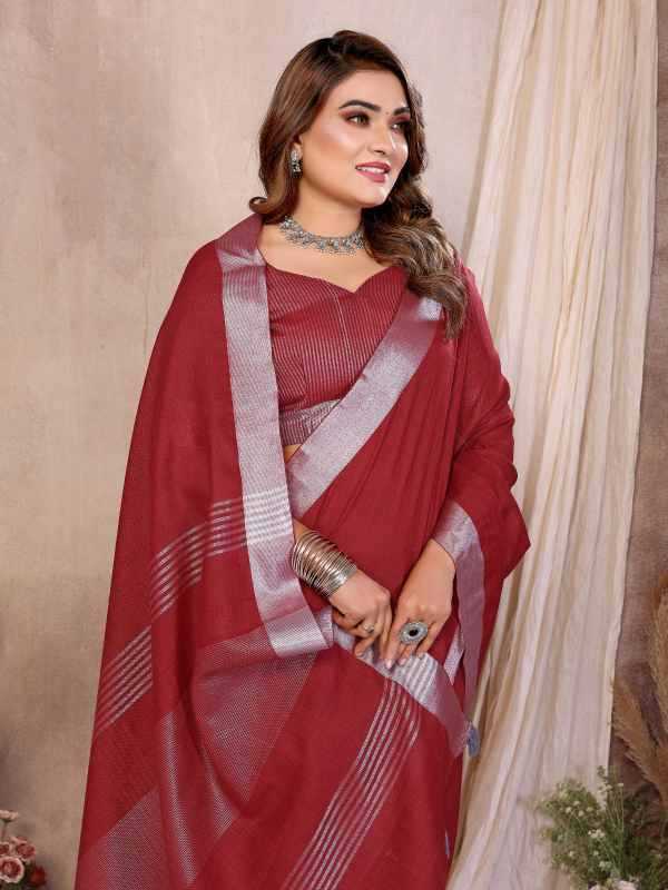 Amanat Linen Designer Saree