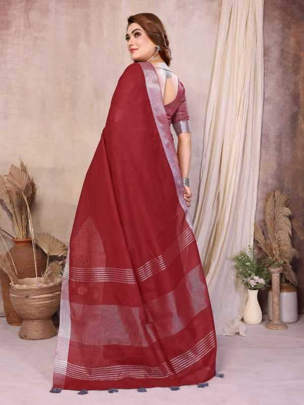 Amanat Linen Designer Saree