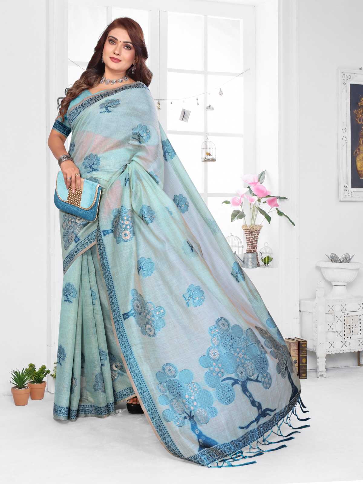 Ashiwini Cotton Jacquard Saree