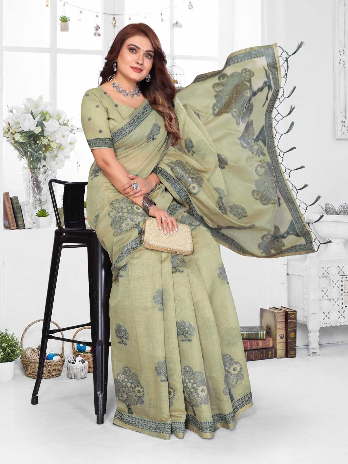 Ashiwini Cotton Jacquard Saree
