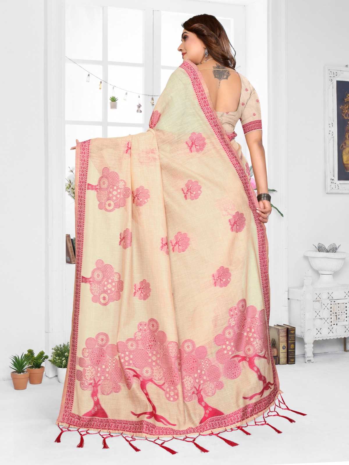 Ashiwini Cotton Jacquard Saree