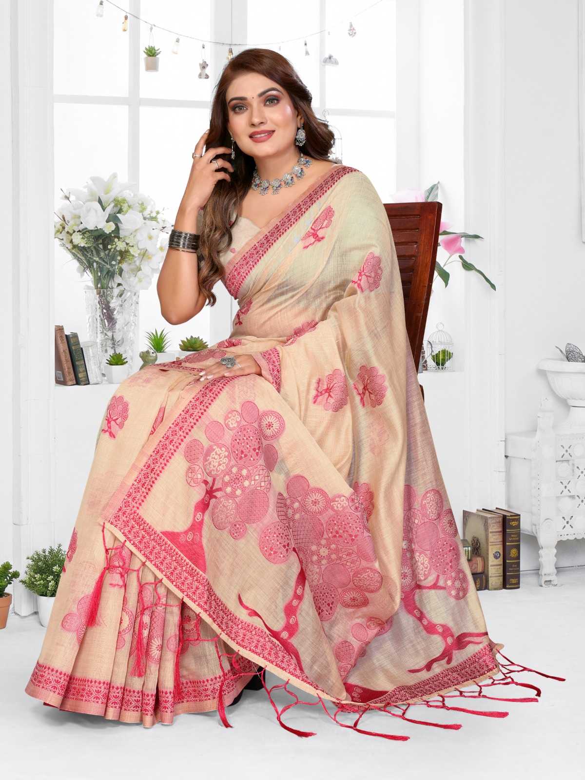 Ashiwini Cotton Jacquard Saree