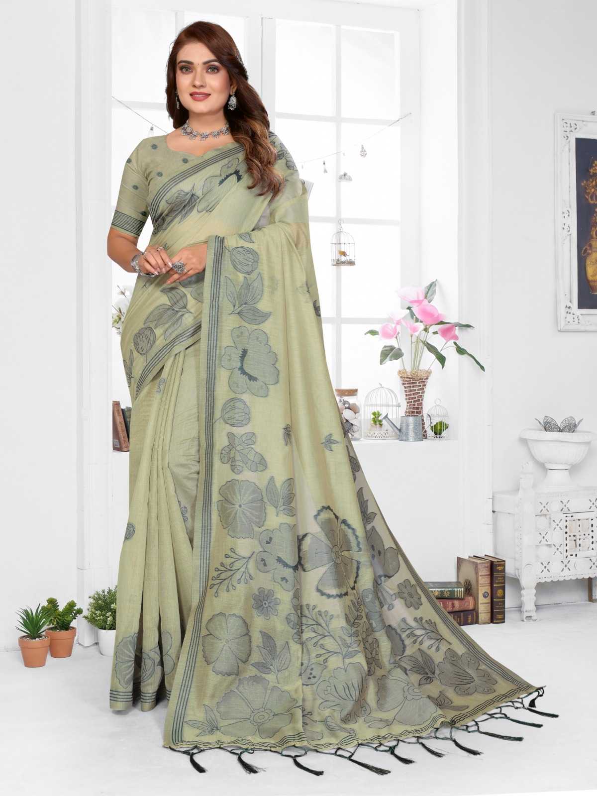 Juhi Cotton Designer Saree