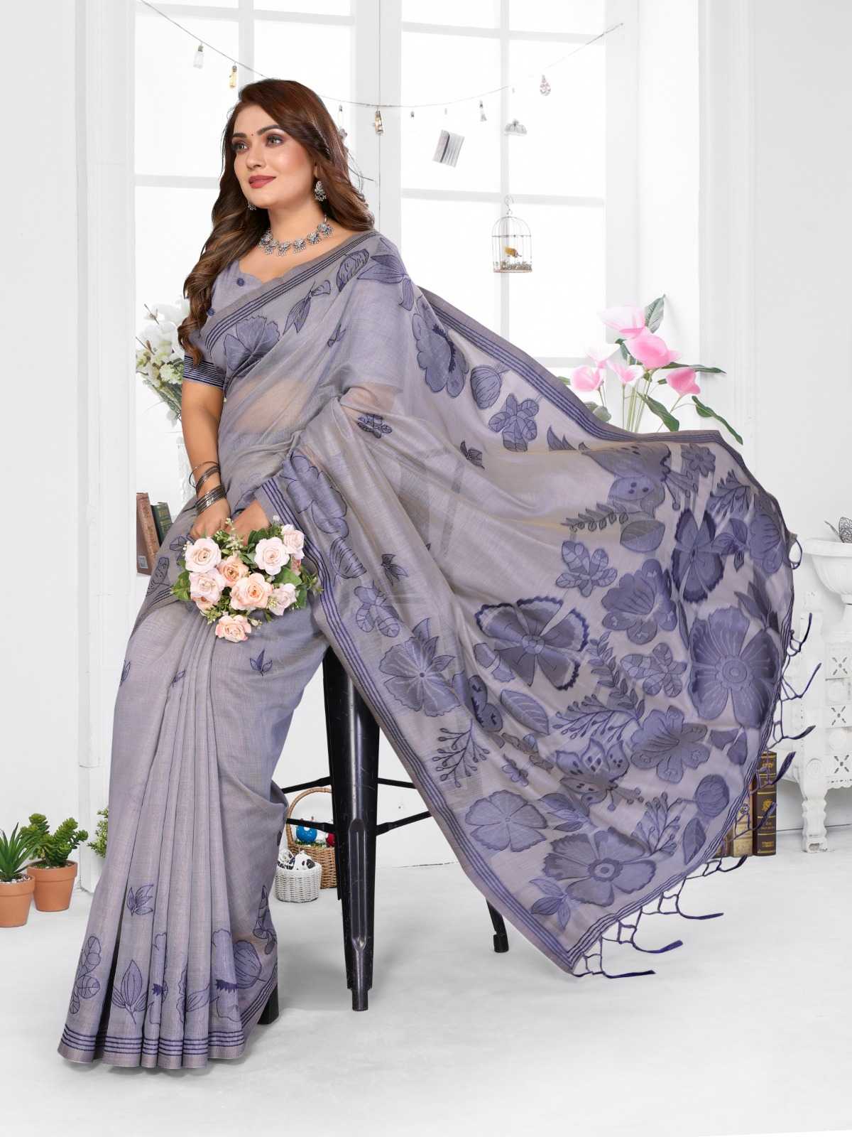 Juhi Cotton Designer Saree