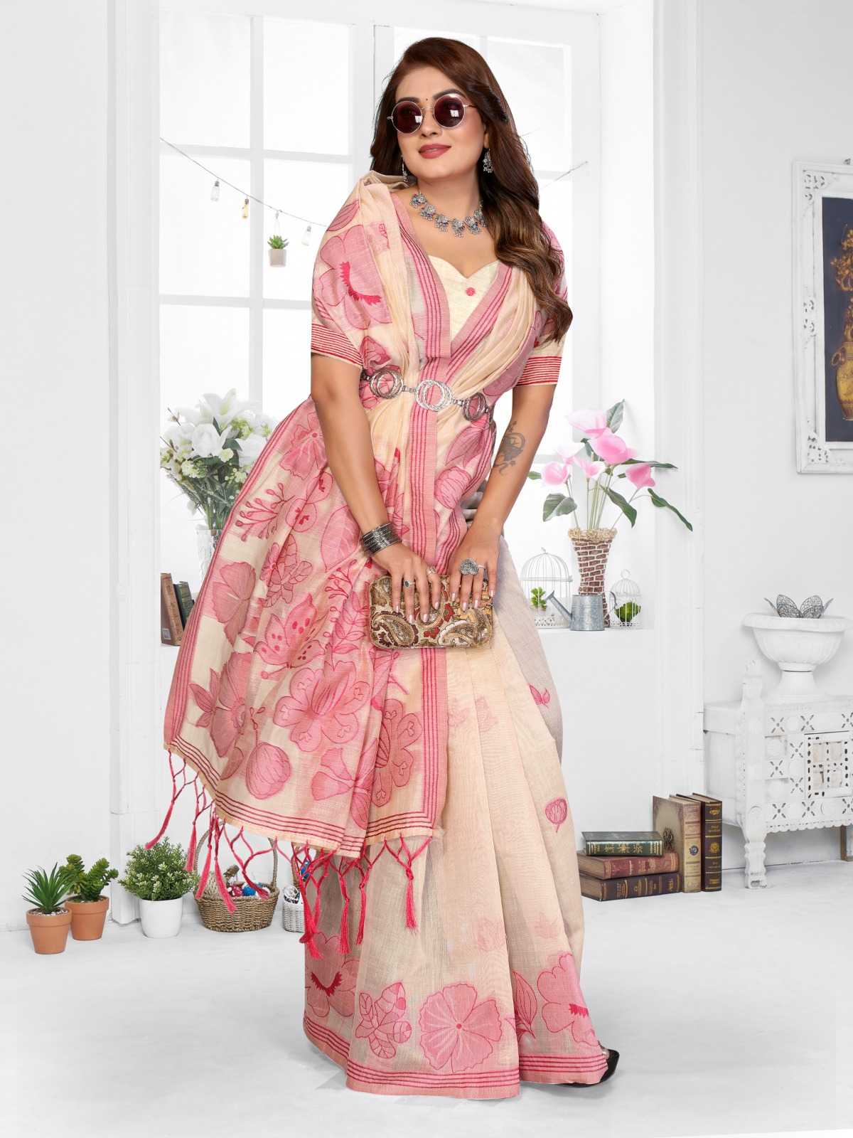 Juhi Cotton Designer Saree