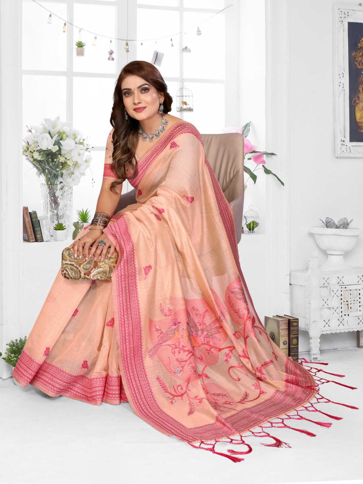 Manchali Cotton Jacquard Saree