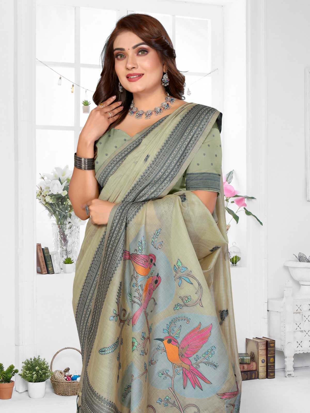 Manchali Cotton Jacquard Saree