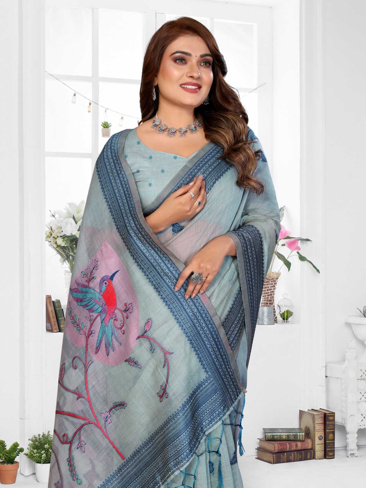Manchali Cotton Jacquard Saree