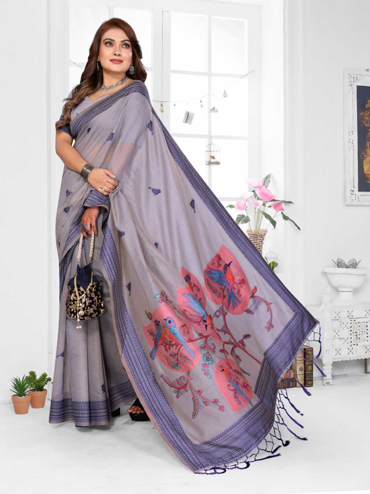 Manchali Cotton Jacquard Saree