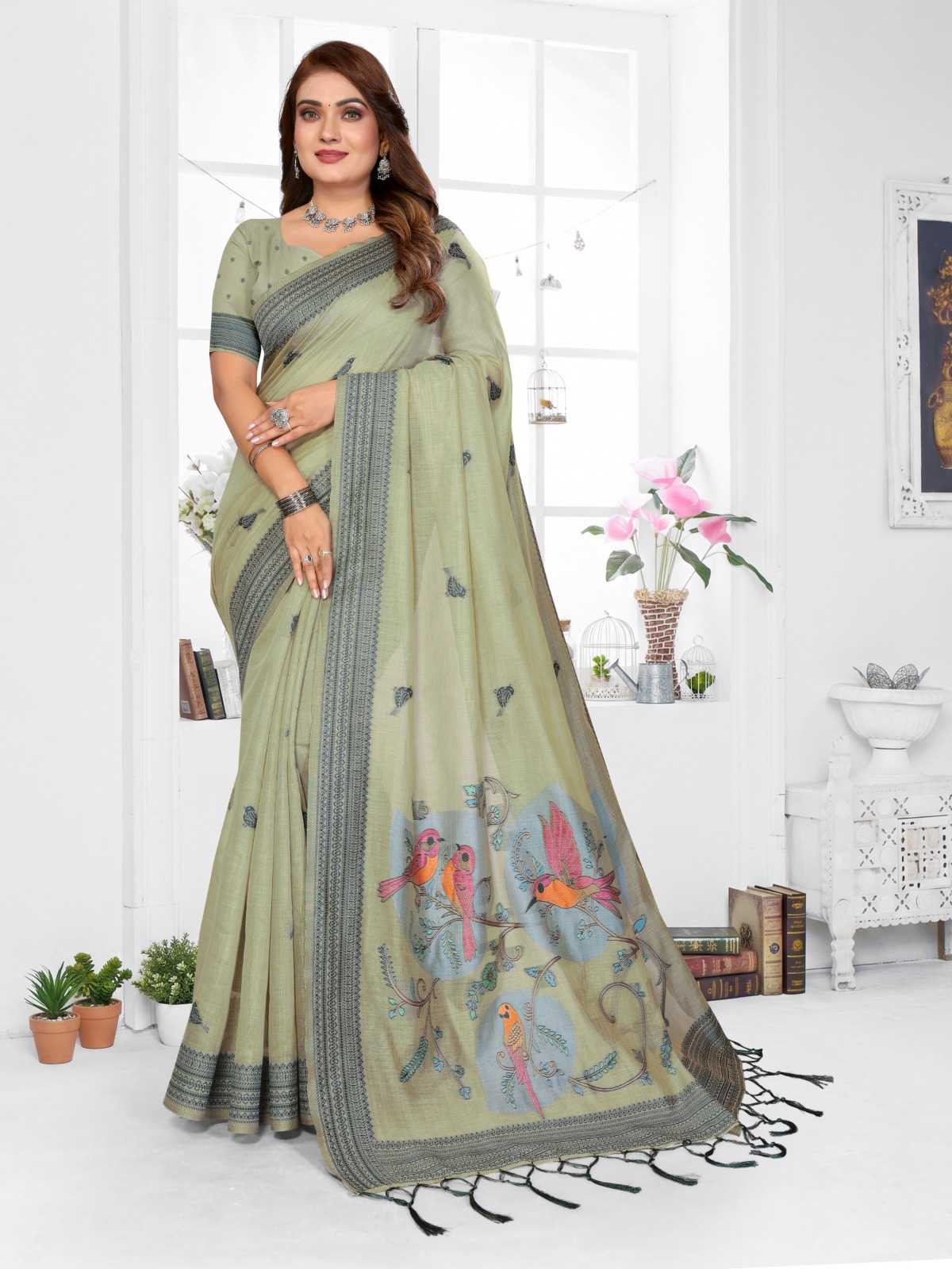 Manchali Cotton Jacquard Saree