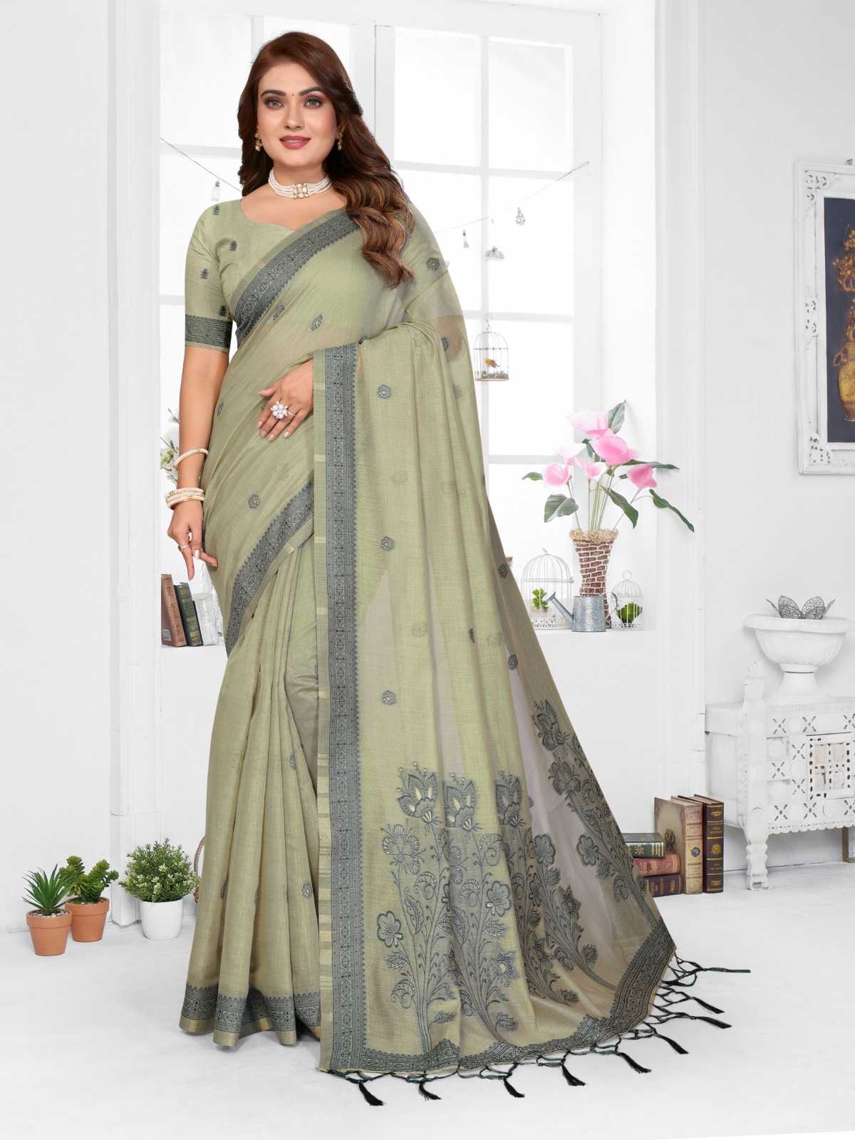 Parmeshwari Cotton Jacquard Saree