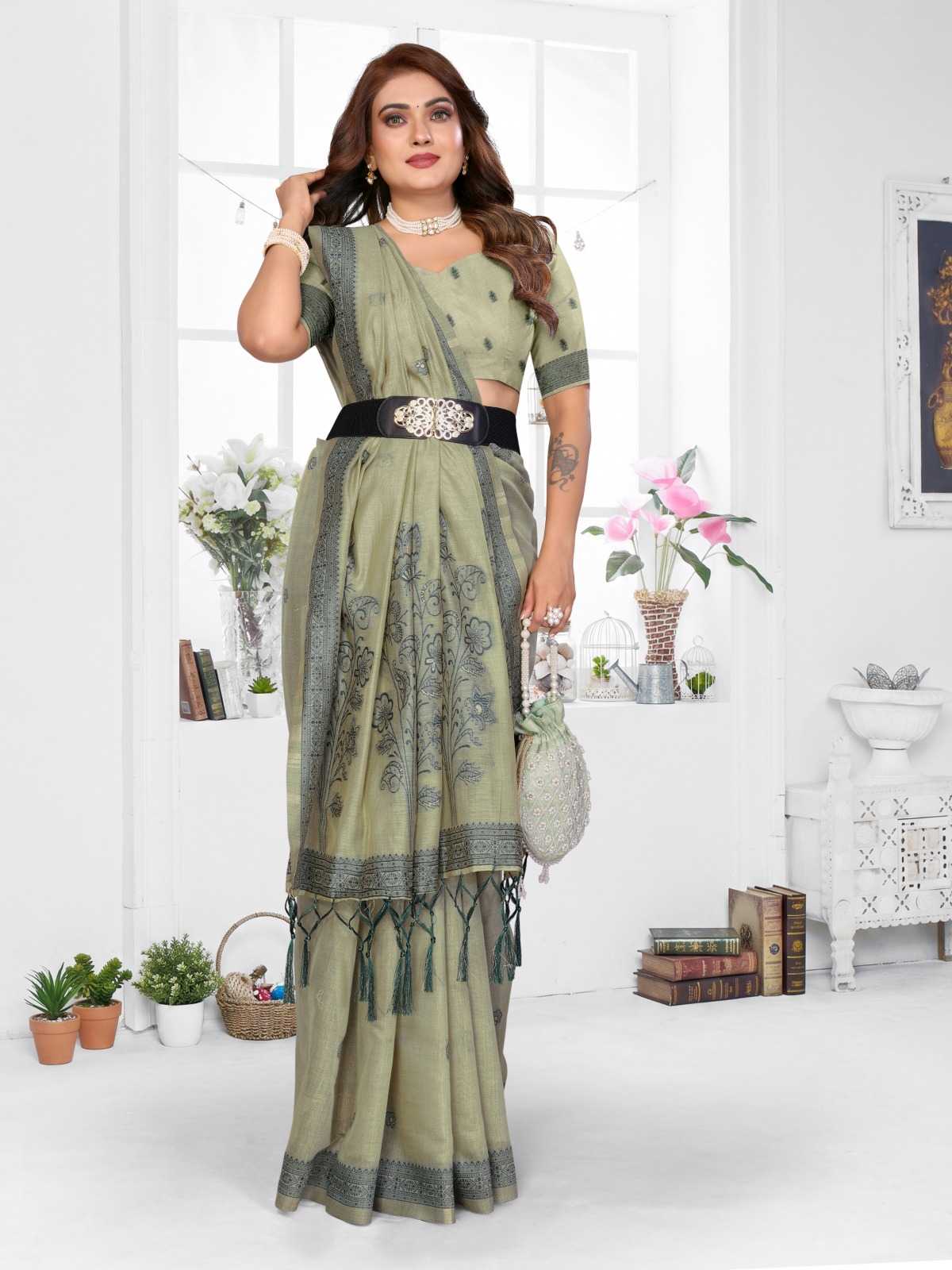 Parmeshwari Cotton Jacquard Saree
