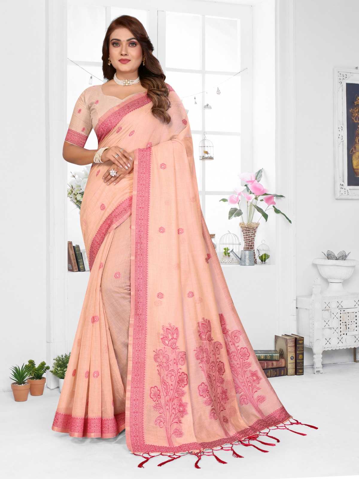 Parmeshwari Cotton Jacquard Saree