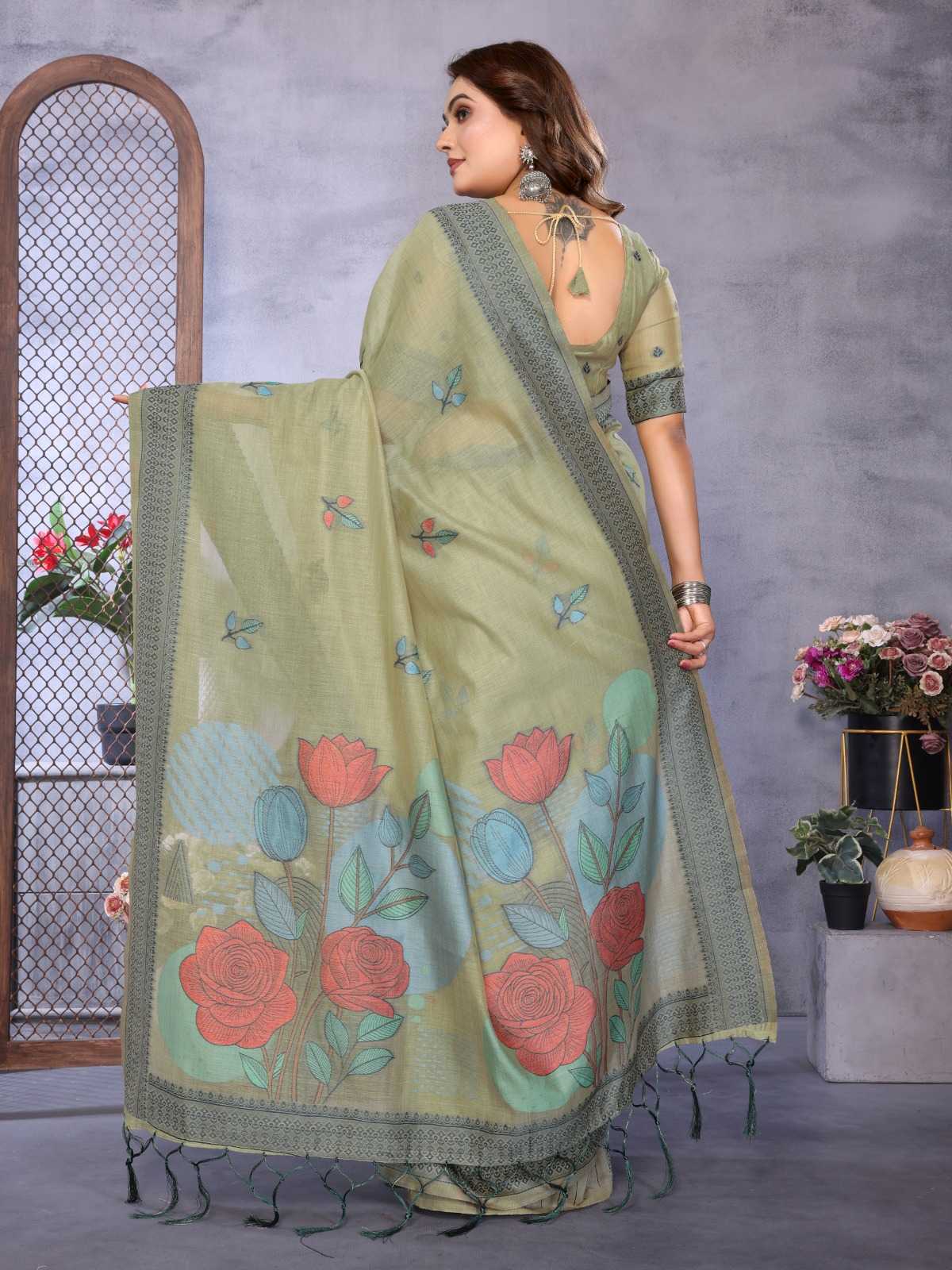 Pratibha Cotton Jacquard Saree