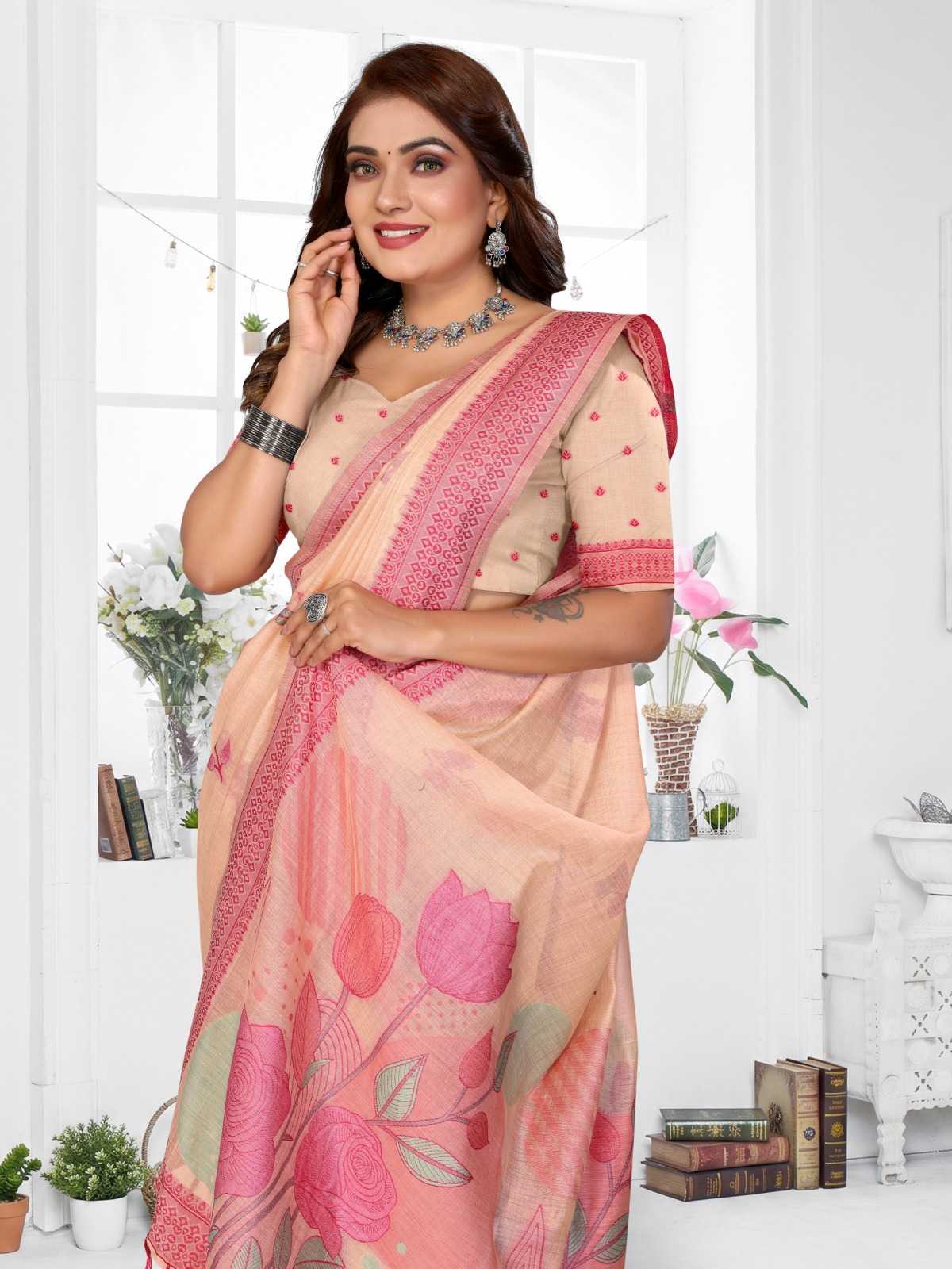 Pratibha Cotton Jacquard Saree