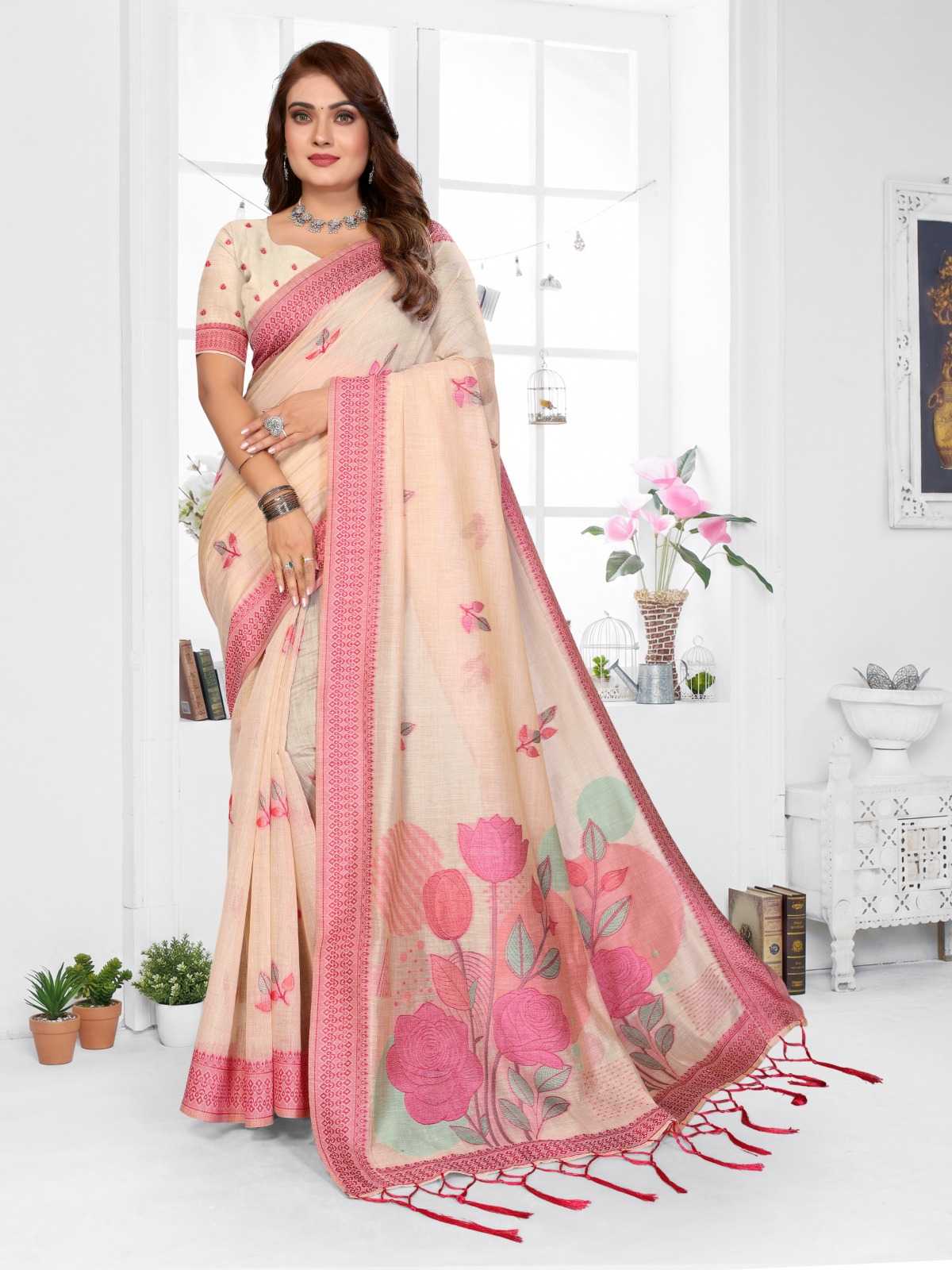 Pratibha Cotton Jacquard Saree