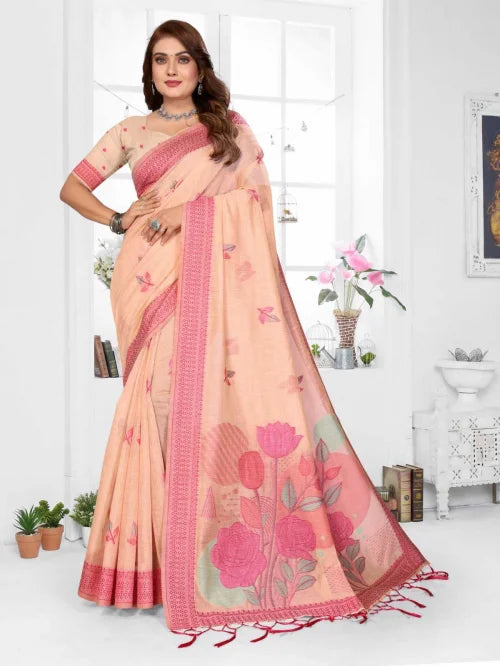 Pratibha Cotton Jacquard Saree