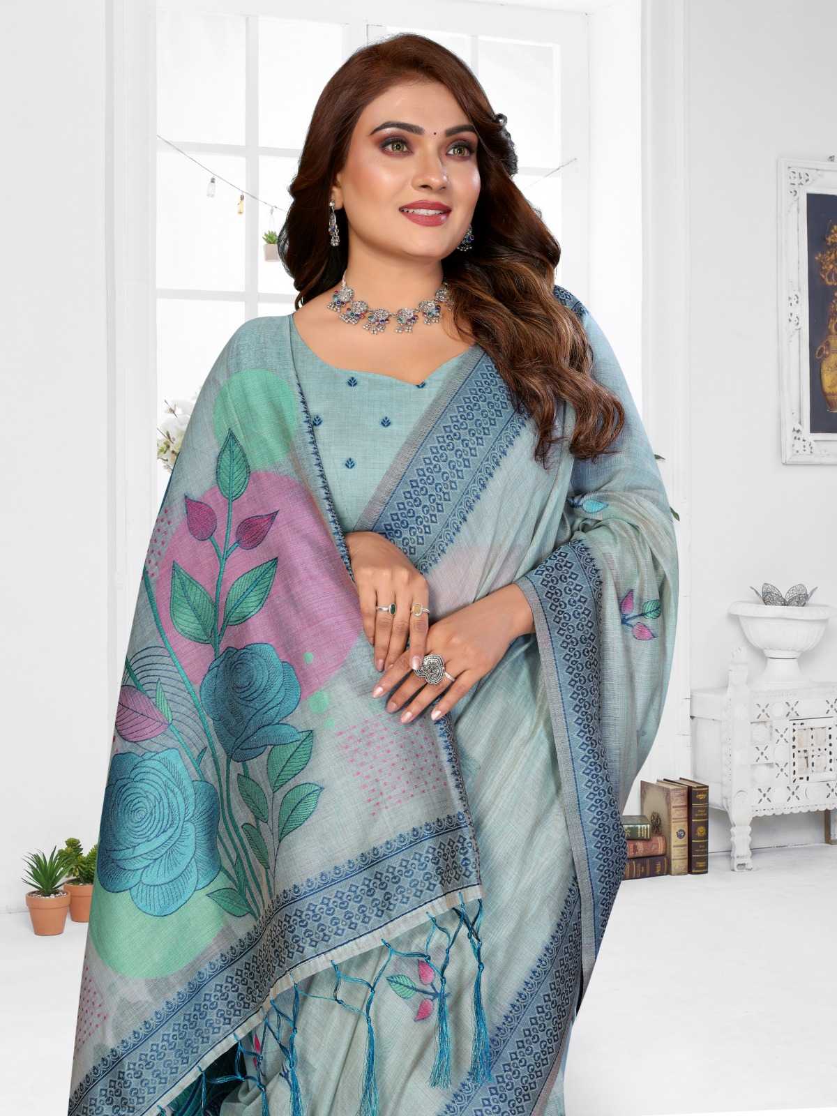 Pratibha Cotton Jacquard Saree