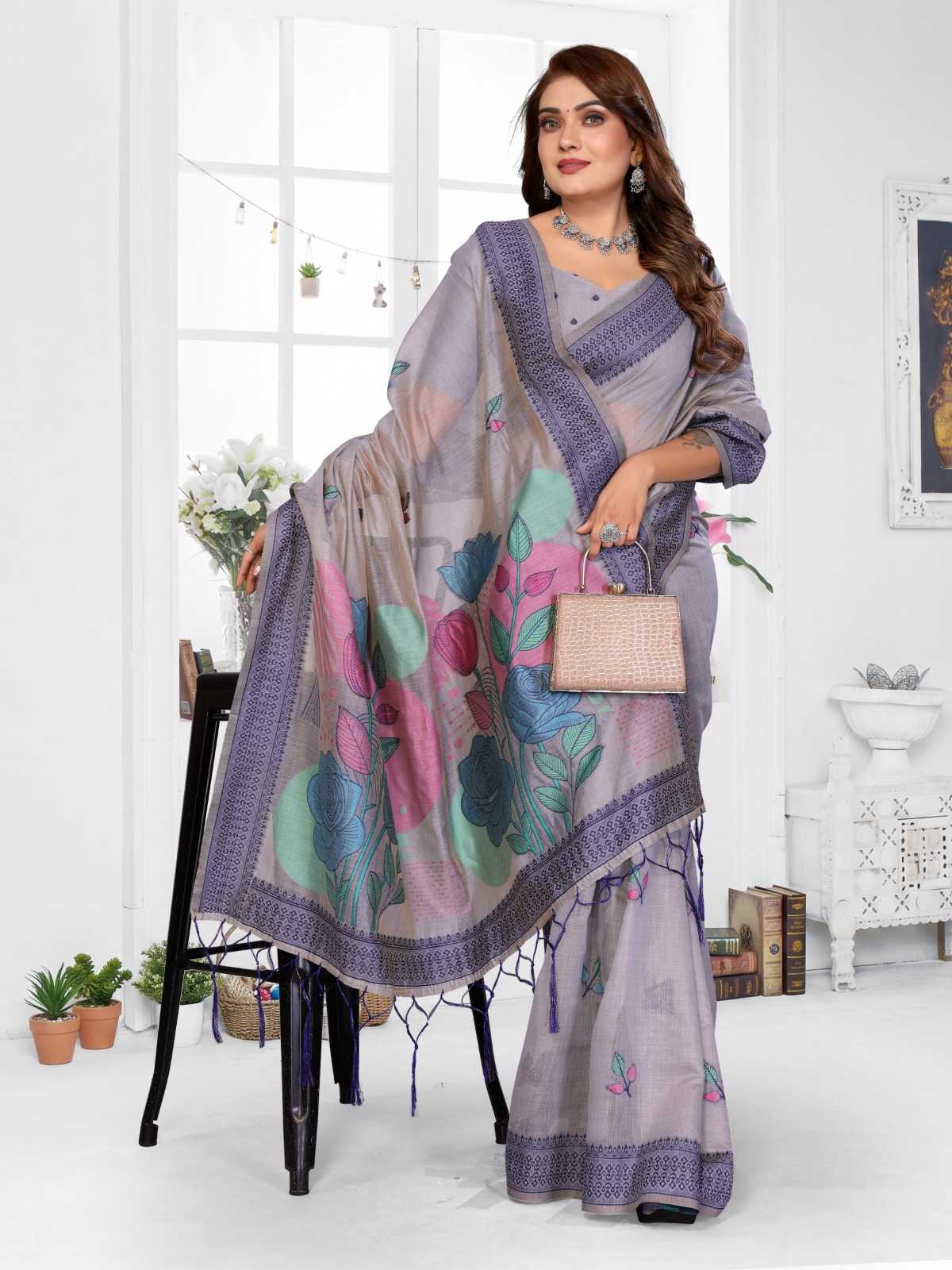 Pratibha Cotton Jacquard Saree
