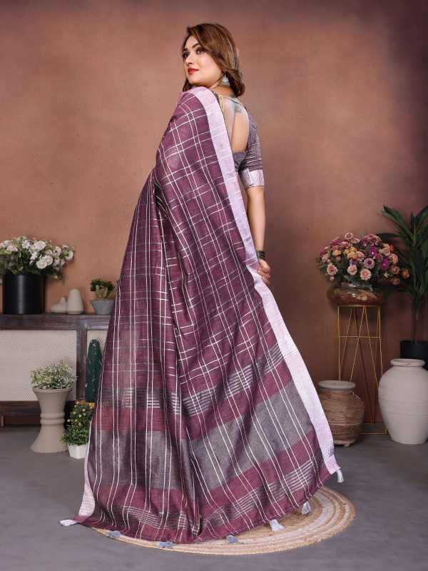 Prisha Linen Designer Saree