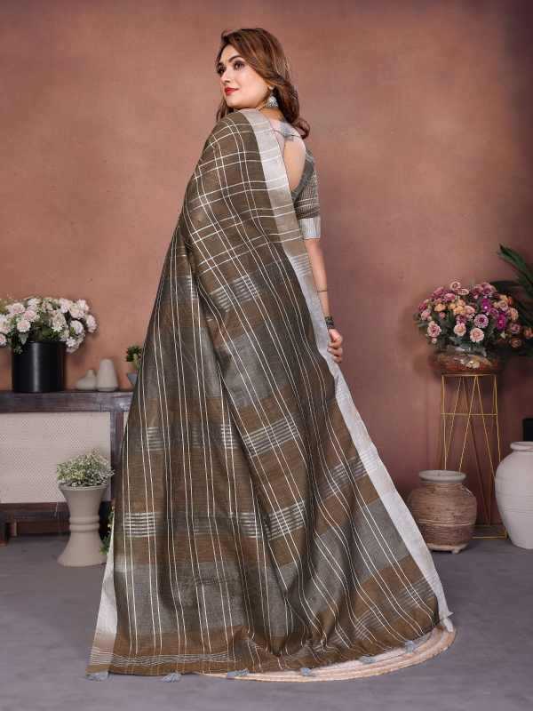 Prisha Linen Designer Saree